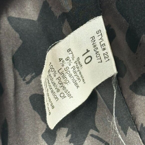 Cabi Womens Military Style Blazer Jacket Size 10 Gray Embroidered Buttons - Picture 6 of 8